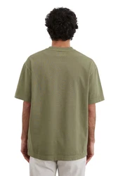 Marc O'Polo T-Shirt Bio-Baumwoll Jersey Khaki/Dunkelgrün/Beige