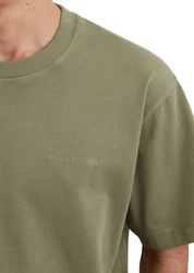 Marc O'Polo T-Shirt Bio-Baumwoll Jersey Khaki/Dunkelgrün/Beige