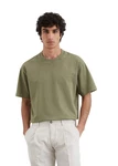 Marc O'Polo T-Shirt Bio-Baumwoll Jersey Khaki/Dunkelgrün/Beige