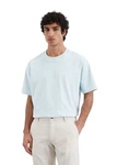 Marc O'Polo T-Shirt Bio-Baumwoll Jersey Hellblau