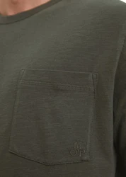 Marc O'Polo T-Shirt aus Slub-Jersey Dunkelgrün/Khaki/Grün