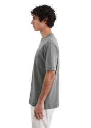Marc O'Polo T-Shirt aus Slub-Jersey Hellgrau/Grau/Dunkelgrau