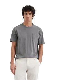 T-Shirt aus softem Slub-Jersey