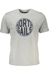 T-Shirt Graues Herren T-Shirt mit Rundhals und stylischem