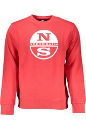 Sweatshirt Rotes Herren Sweatshirt ohne Reiverschluss