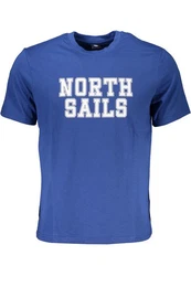T-Shirt Herren T-Shirt Blau mit Rundhalsausschnitt und