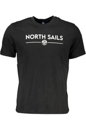 T-Shirt Schwarzes Herren T-Shirt mit Druck & Rundhals -