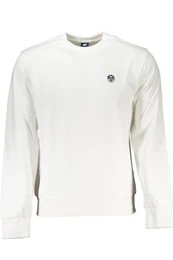 Sweatshirt Weies Herren-Sweatshirt mit Rundhals und