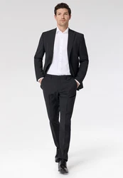 Roy Robson Hosenanzug Regular Fit Schwarz/Dunkelgrau/Weiß
