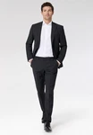 Roy Robson Hosenanzug Regular Fit Schwarz/Dunkelgrau/Weiß