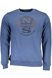 Sweatshirt Herren Rundhals-Sweatshirt Blau: Lssiger Stil mit