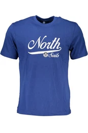 T-Shirt Herren T-Shirt Blau Kurzarm, Rundhals, Mit