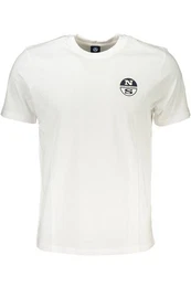 T-Shirt Kurzarm Herren T-Shirt Wei mit Rundhalsausschnitt