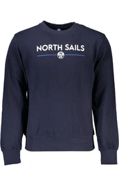 Sweatshirt Herren Langarm-Sweatshirt Blau, Rundhals &