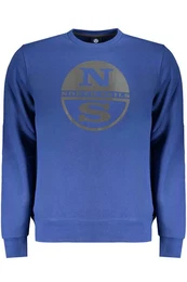 Sweatshirt Blaues Herren Langarm-Sweatshirt ohne