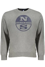 Sweatshirt Herren Langarm-Sweatshirt Grau - Aufgeraut
