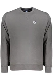Sweatshirt Graues Herren-Sweatshirt ohne Reiverschluss mit
