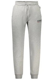 5-Pocket-Hose Graue Herren-Sporthose: Komfort & Stil mit elastischem Bund und Druck.