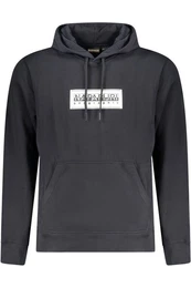 Sweatshirt Schwarzes Langarm-Kapuzenpullover fr Herren -