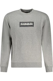 Sweatshirt Graues Herren-Sweatshirt mit Rundhalsausschnitt