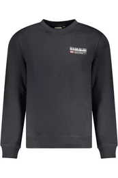 Sweatshirt Herren Langarm-Sweatshirt Schwarz: Regular Fit