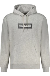 Sweatshirt Grauer Herren Hoodie: Geftterter Pullover mit