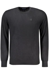 Strickpullover Herren Sweatshirt Schwarz Stilvoller Pullover mit Rundhalsausschni