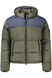 Outdoorjacke Grne Herrenjacke mit abnehmbarer Kapuze und vielseitigen Taschen