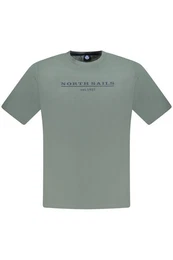 T-Shirt Grnes Herren-T-Shirt mit Rundhals & Logo-Druck -
