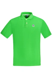Poloshirt Grnes Kurzarm-Poloshirt fr Herren mit Knpfen