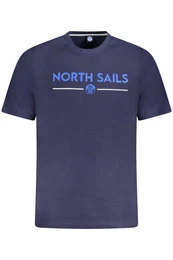 T-Shirt Blaues Herren Kurzarm T-Shirt mit Rundhals und