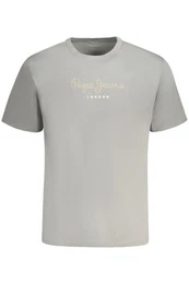 T-Shirt Herren Kurzarm T-Shirt Grau Regular Fit aus