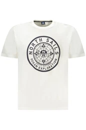 T-Shirt Weies Herren Kurzarm-T-Shirt mit Rundhals &