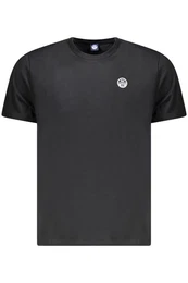 T-Shirt Herren Kurzarm T-Shirt Schwarz mit Rundhals und
