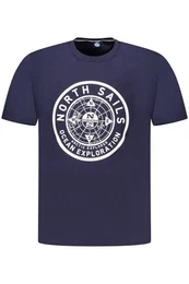 T-Shirt Herren Kurzarm T-Shirt Blau mit Rundhals und
