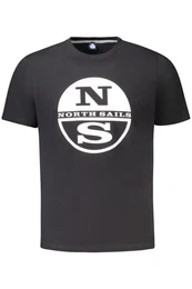 T-Shirt Herren Kurzarm T-Shirt Schwarz mit Rundhals und