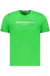 T-Shirt Grnes Herren T-Shirt mit Rundhals und Logodruck