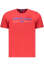 T-Shirt Kurzarm-Herren-T-Shirt in Rot mit Rundhals und