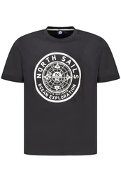 T-Shirt Stilvolles schwarzes Herrenshirt: Kurzarm &