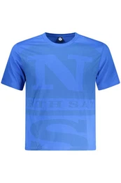 T-Shirt Blaues Herren Kurzarm T-Shirt mit Print und