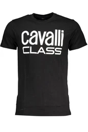 T-Shirt Stilvolles Schwarzes Herren T-Shirt mit Logo-Druck