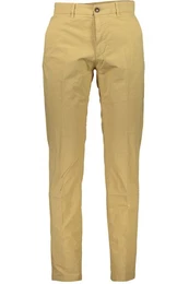 5-Pocket-Hose Elegante Beige Slim Fit Herrenhose mit 4 Taschen und Reiverschluss