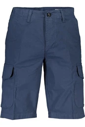 5-Pocket-Hose Blaue Herren-Bermudashorts: Regular Fit mit 4 Taschen