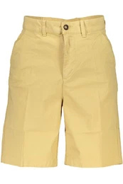 5-Pocket-Hose Herren Bermuda-Shorts Regular Fit Beige mit 4 Taschen und Logo