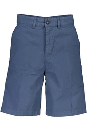 5-Pocket-Hose Blaue Herren Bermuda-Shorts, Regular Fit, mit 4 Taschen und Logo