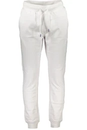 5-Pocket-Hose Herren Sporthose Wei: Gefttert, Bio-Baumwolle, Kordelzug-Bund