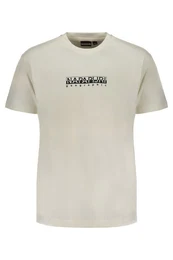 T-Shirt Weies Herren T-Shirt mit Druck und Logo