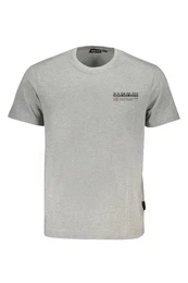 T-Shirt Herren Kurzarm T-Shirt Grau, 100% Bio-Baumwolle mit