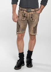 Spieth & Wensky Trachtenlederhose Archibald Dunkelblau/Khaki/Dunkelgrau/Grau/Schwarz