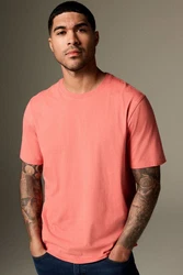 Next Essential T-Shirt mit Rundhalsausschnitt Orange/Rosa/Rot